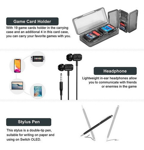 Kit De Accesorios Para Nintendo Switch Oled 17 En 1