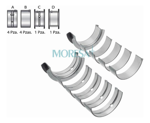 Kit Metales Biela-bancada Nissan D21 2.4 L 1990 - 1994