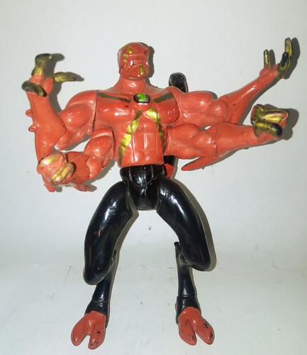 Figura Bootleg Mexicano De Ben 10 Fusión 4 Brazos Xlr8 Rojo (Usado)