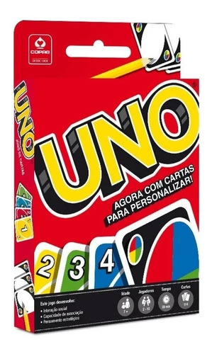 Jogo De Cartas Uno Original Copag Mattel