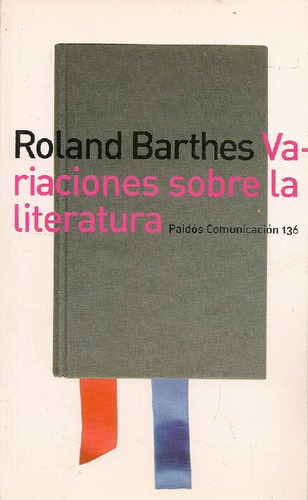 Libro Variaciones Sobre La Literatura De Roland Barthes