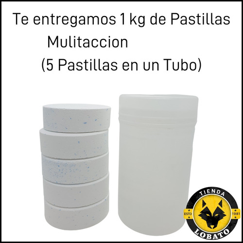 Imagen 3 de 10 de Cloro Triple Accion X 5 Kilos Pastillas De 200gr Envio Grats