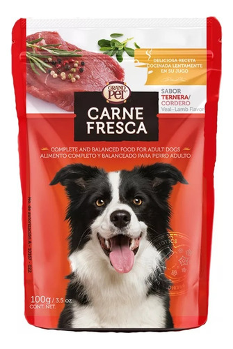 Grandpet Carne Fresca Force 20 Kg + Ternera Y Cordero Sobres