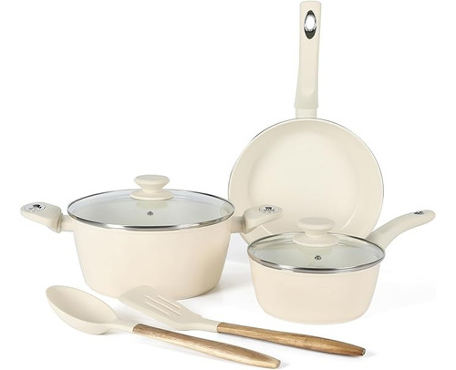 Gibson Home Plaza Café - Juego Utensilios De Cocina 7 Pzas