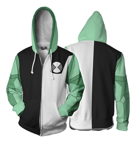 Sudadera Con Cremallera Ben 10 Alien Force Anime Sudadera