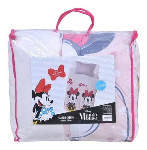 Plumon Disney Minnie - Sherpa - 1.5 Plaza Y Media Niña