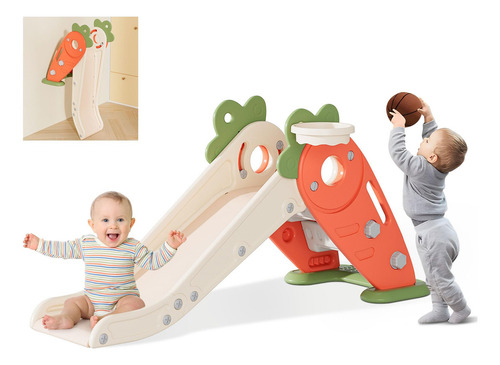 Tobogán Plegable 3 En 1 Para Niños De 1-3 Años Int