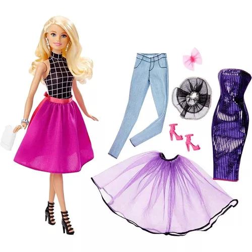 Boneca Barbie Top Loira Com Roupas Extras Lindas E Rara