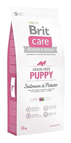 Brit Care Grain Free Puppy Salmón Y Papa 12kg Con Regalos