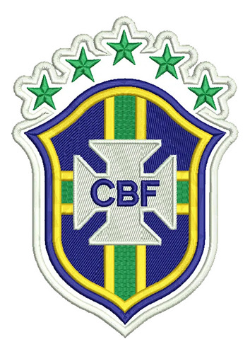 Pbed666c Selección De Brasil Parche Bordado Termo Adhesivo