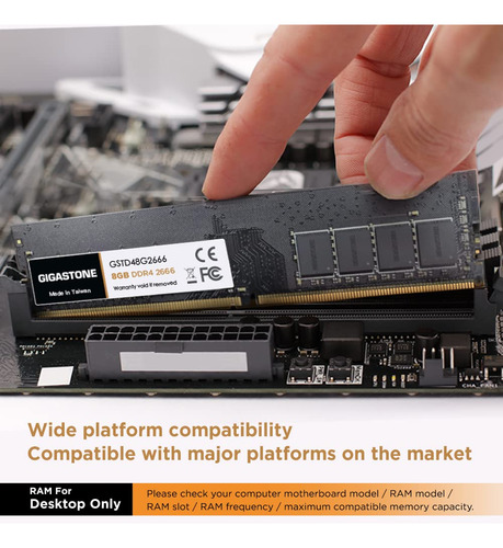 Kit De 128gb (16x8gb) De Memoria Ram Ddr4 2666mhz Gigastone