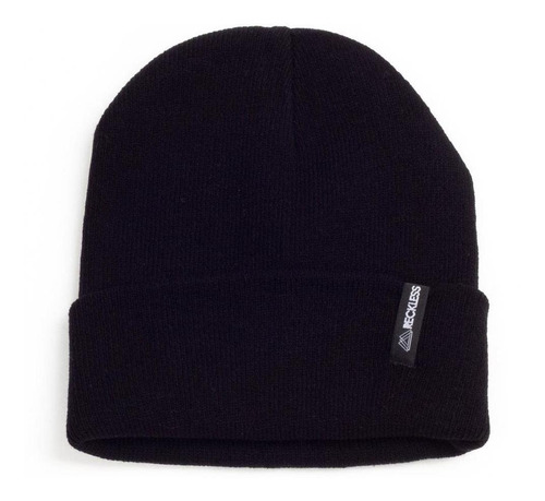 Gorro De Lana Beanie - Reckless - Simple Negro