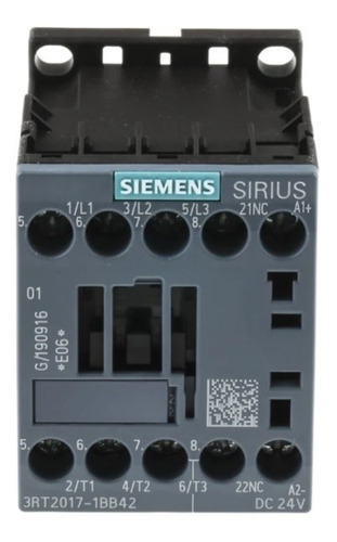 3rt2017-1bb42 Siemens Contactor 5.5kw-400v 1nc S00 Bob 24vdc