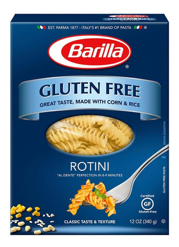 Pasta Barilla Gluten Free Rotini 340g