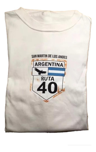 Polo Remera Ruta 40 Argentina Talla L Legendaria Ruta 