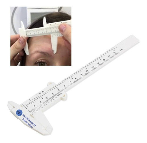 Regla Calibre Medidor De Cejas Microblading Perfilador 