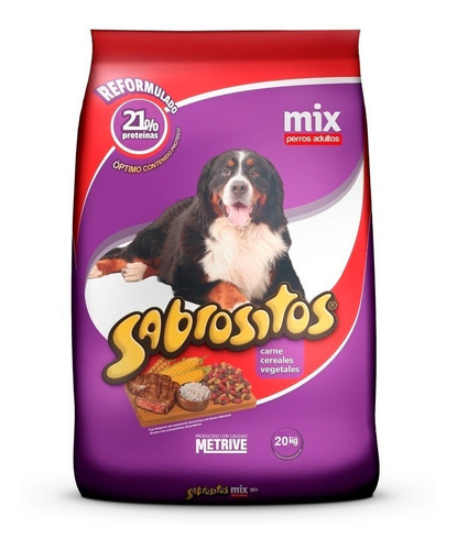 Alimento Sabrositos Mix Perro Adulto X 20kg. + 2 Kg. Regalo