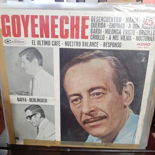 Vinilo Roberto Goyeneche Baffa Berlingieri Ww T2