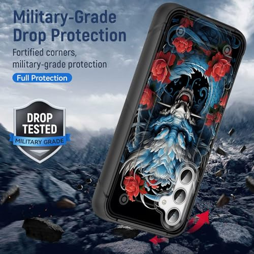 Funda Para Galaxy S23 Fe Dragon Rosa 6.4 PuLG Duro Policarbo