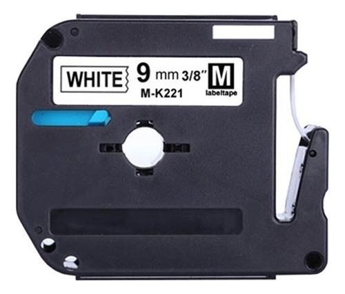 Fita Compatível Rotulador Brother Mk 221 Mk221 Branca 9mm Cor Branco