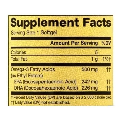 Imagen 2 de 2 de Omega 3 Spring Valley 500mg