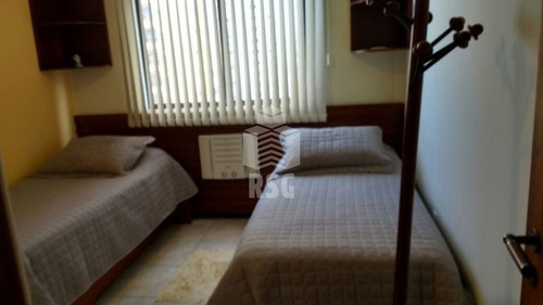 Imagem 19 de 23 de Excelente Apartamento Frente Mar, 3 Quartos Sendo 1 Suíte,sacada Com Churrasqueira, 2 Garagens - 293