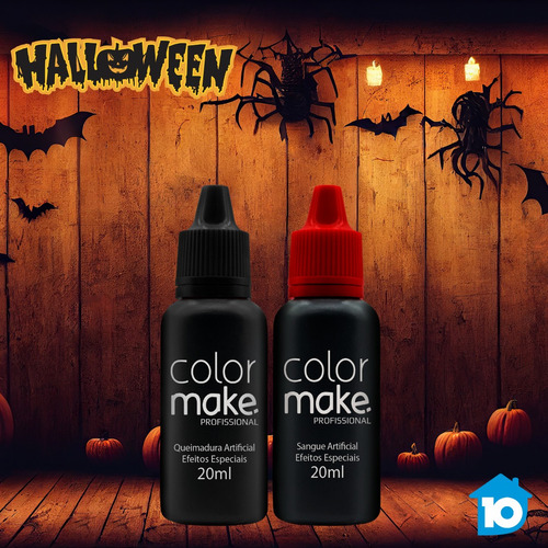 Kit 2un Sangue + Queimadura Colormake Helloween Cosplay