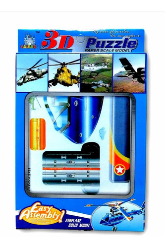 3d Puzzle, Airplane Solid Model 2605-4