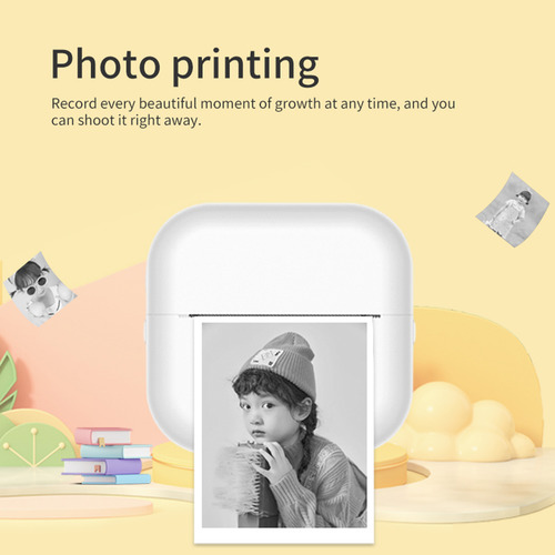 Mini Printer Hine Impresora De Pegatinas Térmicas Portátil S