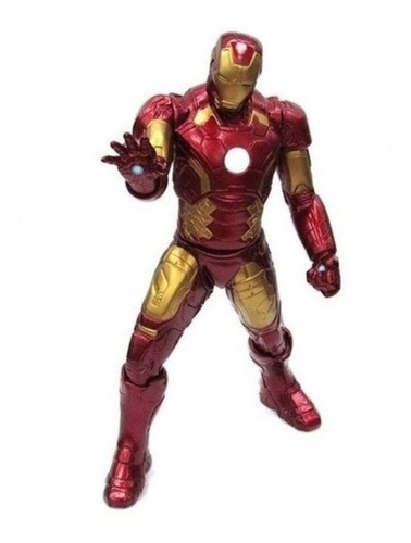 Homem De Ferro Vingadores Metalizado Ultimato 50cm Mimo Toys