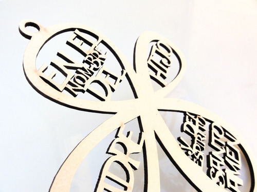 Imagen 5 de 5 de Cruz Oración 20cm - Mdf / Fibrofacil