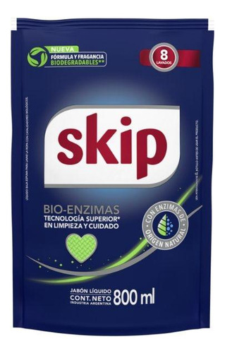 Jabón Líquido Skip Regular Doypack 800ml