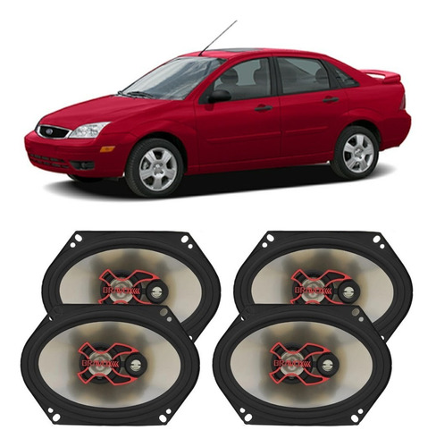 Auto Falante Ford Focus 2005 A 2008 Bravox 200w Rms 4 Portas