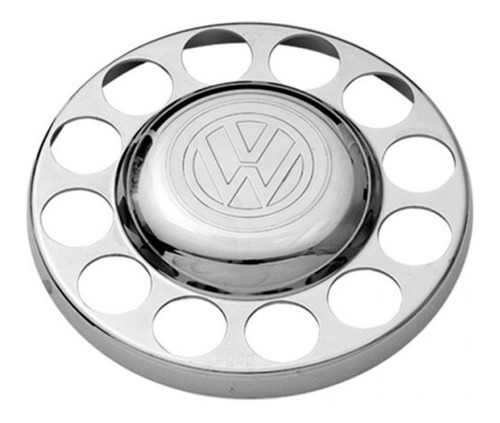 Kit Tampa Cubo Cromado Caminhão Vw 3/4 + Capa Boliviana