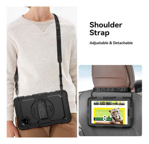 Teknet Funda Case Para Xiaomi Redmi Pad Se 8.7 Rudo Color Negro