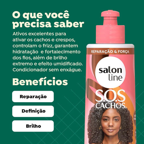 Salón Line Activador Rulos Miel & Argan Definición Y Brill