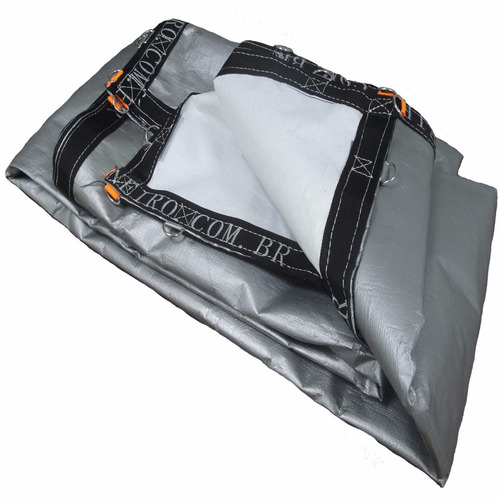 Lona 12x10 Branca Prata Lago Piscina Tanque Peixe 500 Micras