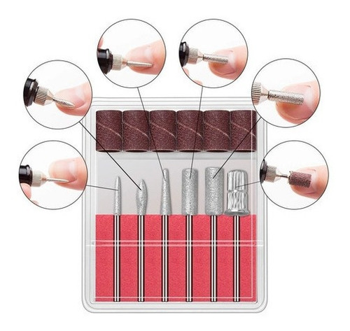 Imagem 2 de 3 de Lixa Elétrica Caneta Profissional Unhas Porcelana Gel Acryg
