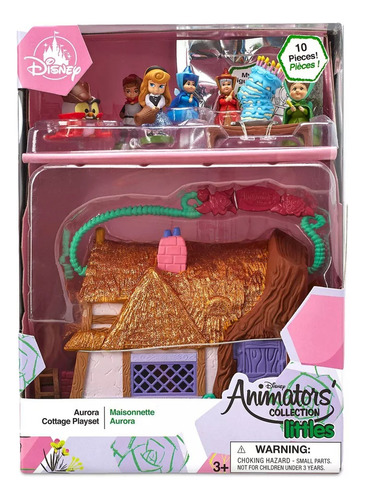 Set De Juego Miniatura Cabaña De Aurora, Disney Animators
