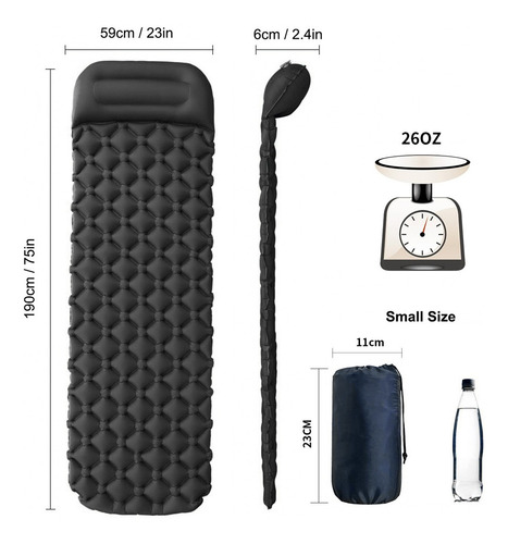 Colchoneta Hinchable Para Dormir, A Prueba De Humedad, Aire