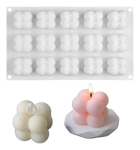 Forma De Mini Burbuja De Silicona Para Velas Hechas A Mano A