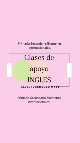 Clases Particulares De Ingles.