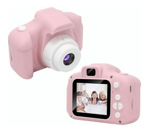 Câmera Digital Portátil De Crianças Fofas Vídeo Recarregável