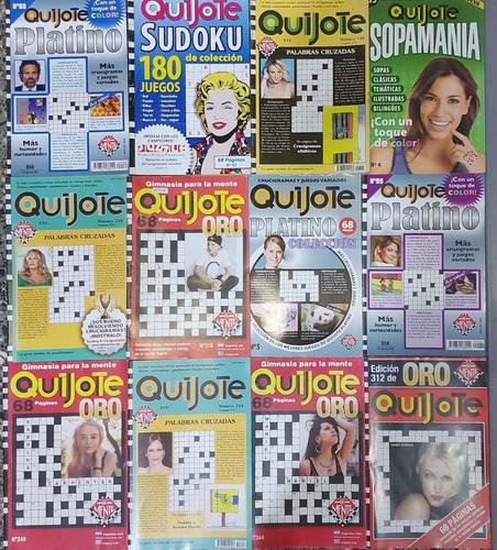 Lote X7 Revistas Pasatiempos Crucigrama Autodefinido Sudoku 