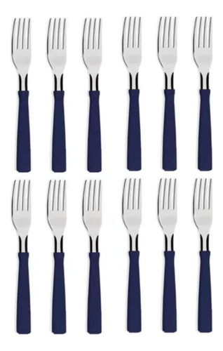 Set X12 Tenedores Tramontina New Kolor - Azul 