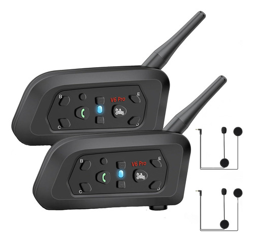 2 Intercomunicador V6 Pro 1200 Capacete Bluetooth.