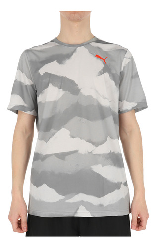 Polera Puma Printed Harbor Hombre Mist