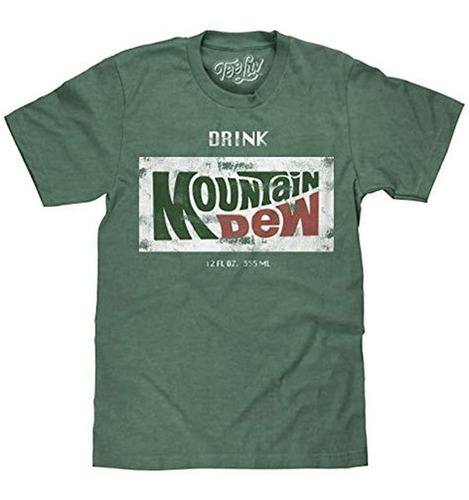 Tee Luv Retro Drink Mountain Dew Shirt - Camiseta Con Logo M