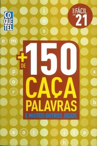 Livro Coquetel Caça Palavras Super nível fácil Ed 06