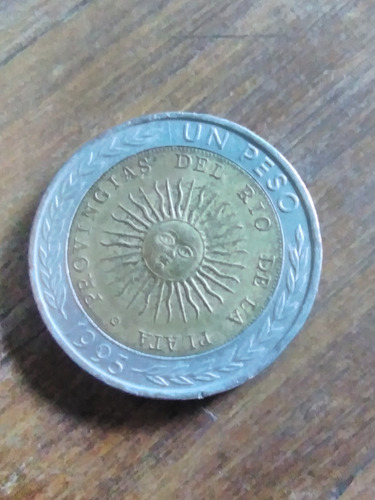 Moneda De Un Peso Argentino 1995